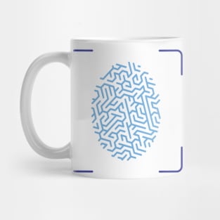 Fingerprint maze Mug